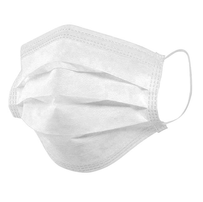 Una maschera chirurgica respirabile/3 di 3 pieghe maneggia la prevenzione non tessuta della polvere della maschera di protezione