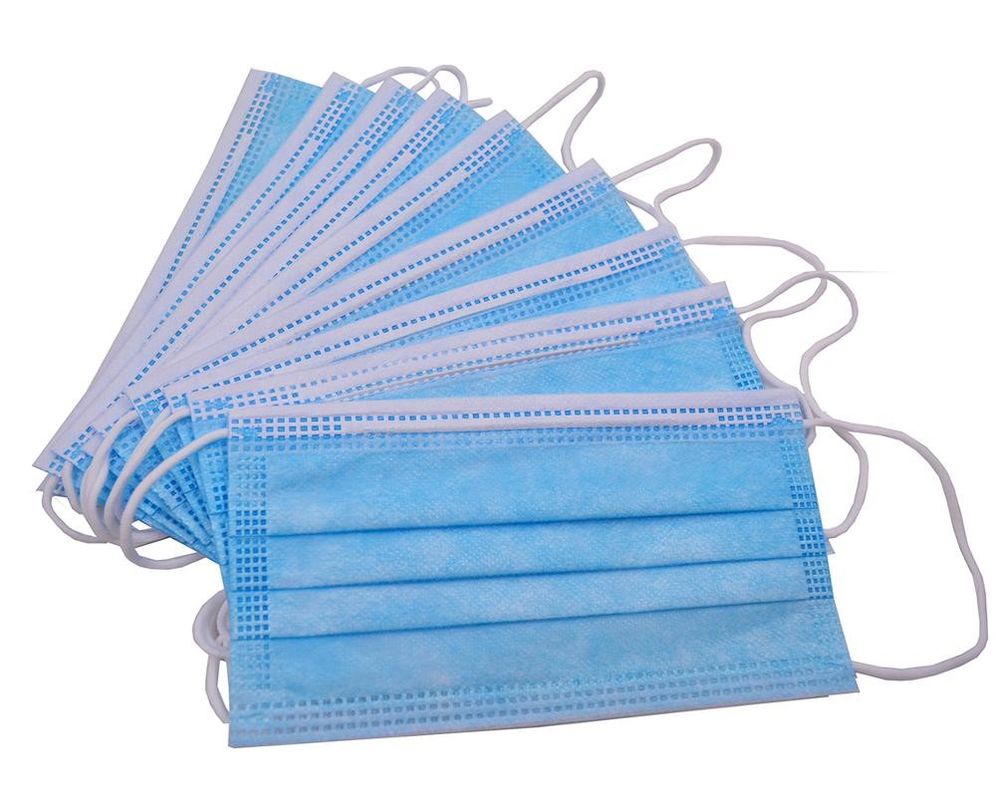 Maschera di protezione eliminabile non d'irritazione di 3 pieghe per il salone di bellezza di sanità della clinica