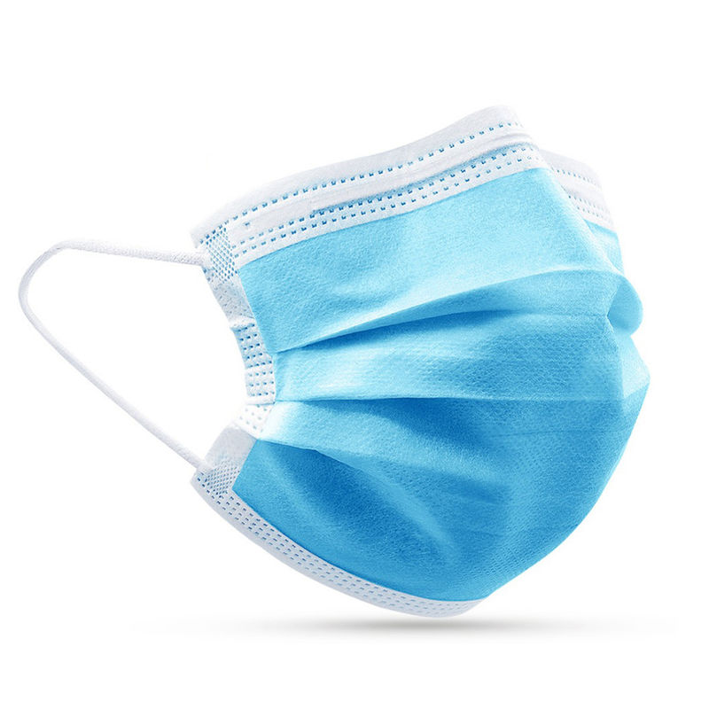Del blu maschera di protezione del tessuto non/maschera non tessuta sanitaria polverizzata dei pp