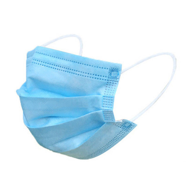 Earloop civile maschera di protezione non tessuta eliminabile di 3 pieghe/maschera blu eliminabile anti virus