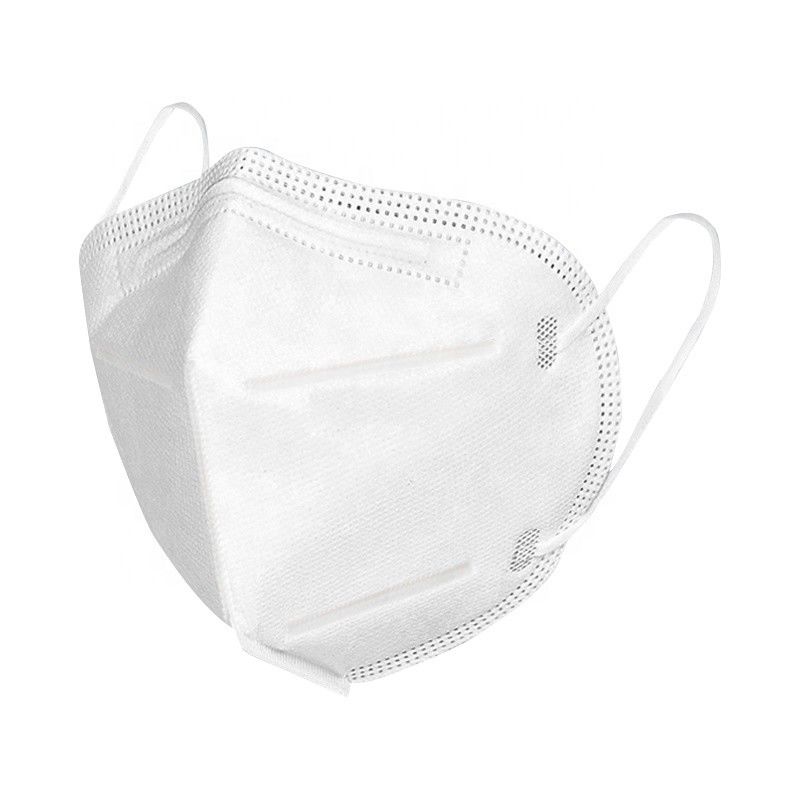 Alta maschera di polvere efficiente di filtrazione KN95 Fliud pieghevole bianco resistente