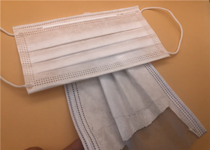 Maschera di protezione blu di isolamento di colore 3 pieghe con il legame filato soffiato colata non tessuto