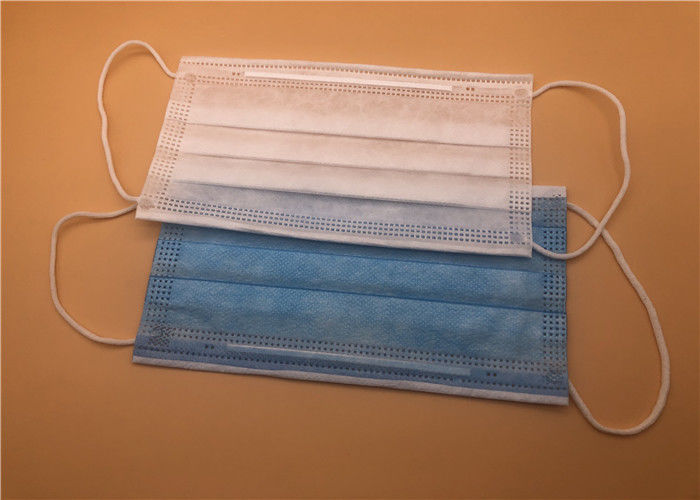 Una maschera chirurgica respirabile/3 di 3 pieghe maneggia la prevenzione non tessuta della polvere della maschera di protezione