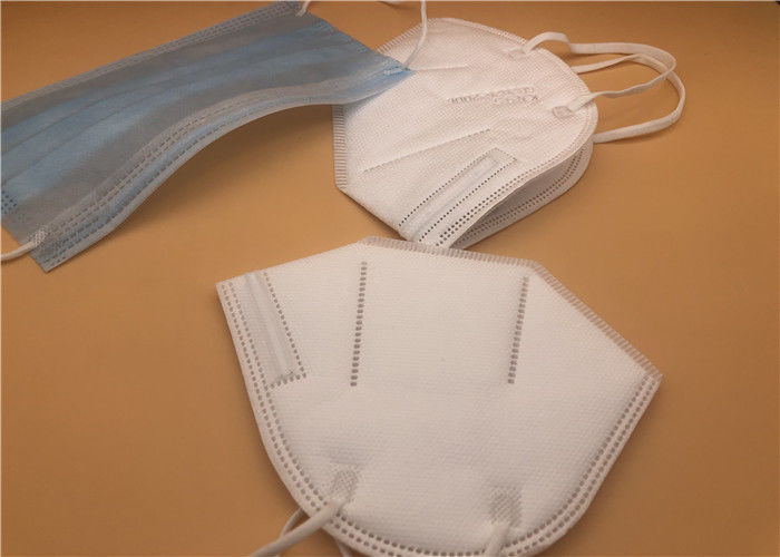 Alta maschera di polvere efficiente di filtrazione KN95 Fliud pieghevole bianco resistente