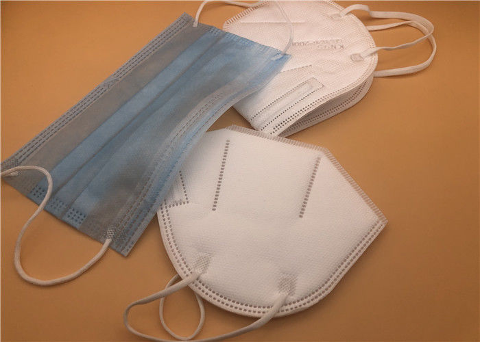 Alta maschera di polvere efficiente di filtrazione KN95 Fliud pieghevole bianco resistente