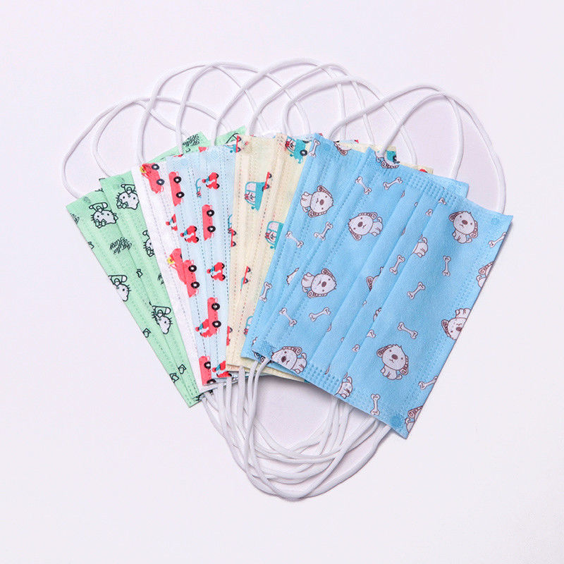 Maschera di protezione non tessuta del bambino di 3 pieghe eliminabile con la fascia del gancio dell'orecchio regolabile